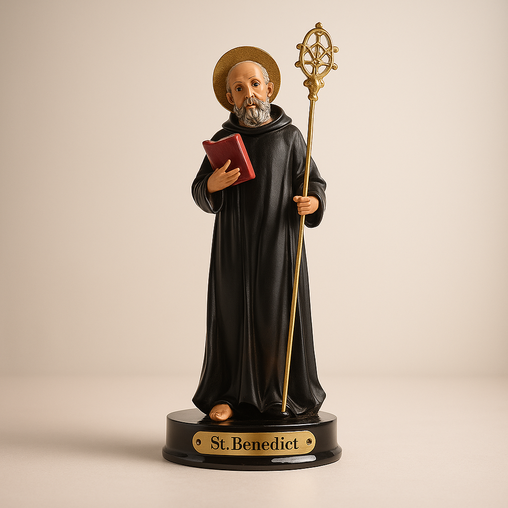 Statues de Saint Benoît | Protection et Foi – Les Bondieuseries