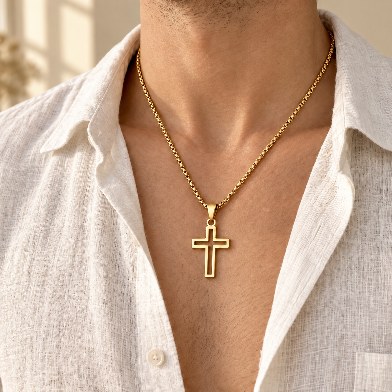 Collier croix chrétienne – Image 3